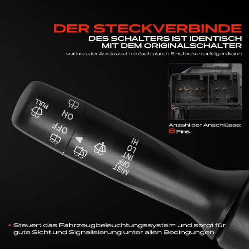 1x Kombischalter Lenkstockschalter für Citroën C1 Peugeot 107 PM PN Toyota Aygo KGB1 Bild 1x Kombischalter Lenkstockschalter für Citroën C1 Peugeot 107 PM PN Toyota Aygo KGB1