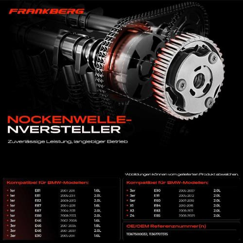 2x Nockenwellenversteller für BMW 1er Cabriolet E81 E87 E88 3er Cabriolet E90 E46 E91 Bild 2x Nockenwellenversteller für BMW 1er Cabriolet E81 E87 E88 3er Cabriolet E90 E46 E91
