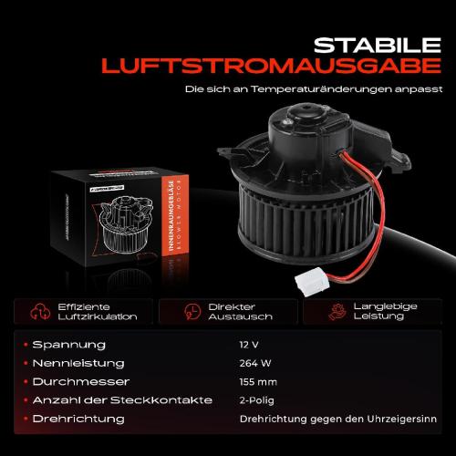 1x Gebläsemotor Innenraumgebläse für Opel Meriva B S10 2010-2017 Bild 1x Gebläsemotor Innenraumgebläse für Opel Meriva B S10 2010-2017