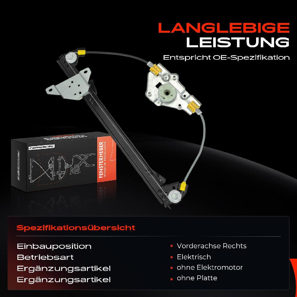 1x Fensterheber Vorne Rechts für Opel Corsa D S07 2006-2014