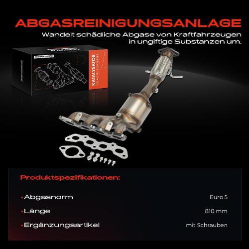 1x Krümmerkatalysator für Ford C-Max DM2 Focus 2 Volvo C30 S40 2 Bild 1x Krümmerkatalysator für Ford C-Max DM2 Focus 2 Volvo C30 S40 2
