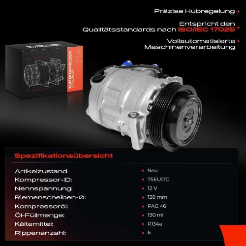 1x Klimakompressor für Porsche 911 991 Targa 997 Boxster 981 Cayman 987 Bild 1x Klimakompressor für Porsche 911 991 Targa 997 Boxster 981 Cayman 987