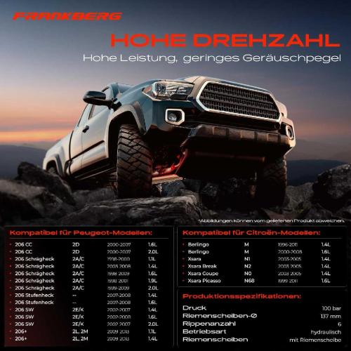 1x Servopumpe hydraulisch für Peugeot 206 Partner Citroën Xsara 1.1L-2.0L Bild 1x Servopumpe hydraulisch für Peugeot 206 Partner Citroën Xsara 1.1L-2.0L