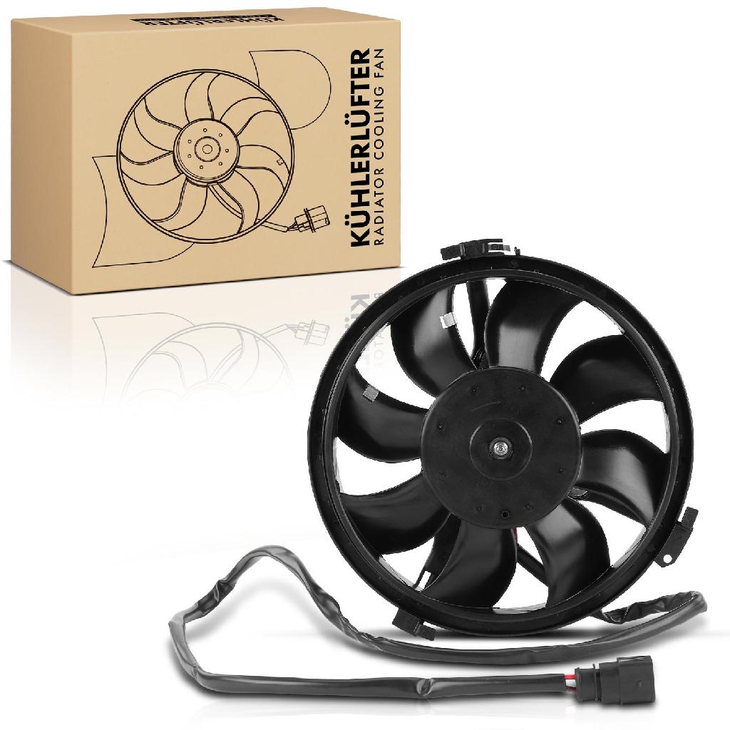 Frankberg 1x Motorkühller Einfachlüfter mit Kühlerlüfterrahmen VW Passat Audi A4 B5 A6 A8 Skoda Superb I