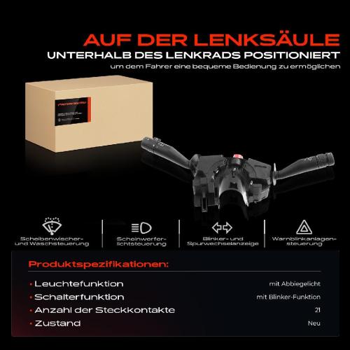 1x Kombischalter Lenkstockschalter für Ford Escort V ALL Escort VI Orion III GAL Bild 1x Kombischalter Lenkstockschalter für Ford Escort V ALL Escort VI Orion III GAL