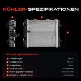 1x Kühler Wasserkühler Motorkühler für VW Golf VIII Tiguan Audi Q3 Seat Tarraco Skoda