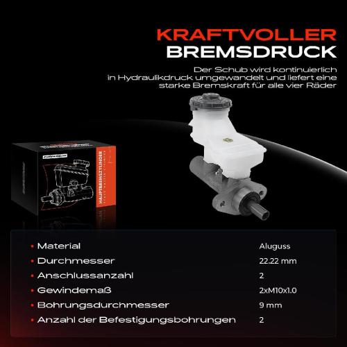 1x Hauptbremszylinder Bremszylinder für Honda Civic VII EM2 ES ET 2000-2005 Bild 1x Hauptbremszylinder Bremszylinder für Honda Civic VII EM2 ES ET 2000-2005