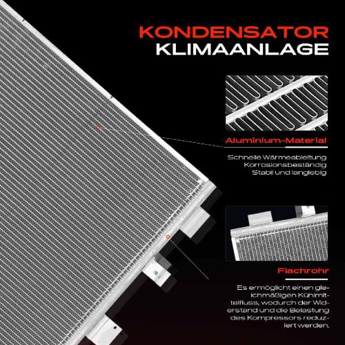 Frankberg 1x Kondensator Klimaanlage für Ford C-Max II Focus III Tourneo 1.6L Bild Frankberg 1x Kondensator Klimaanlage für Ford C-Max II Focus III Tourneo 1.6L