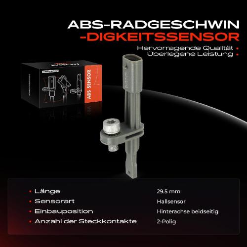 Frankberg 1x ABS Sensor Hinterachse beidseitig f r Citro n C4 III X DS DS3 Crossback Opel Grandland Peugeot 2008 II Bild Frankberg 1x ABS Sensor Hinterachse beidseitig f r Citro n C4 III X DS DS3 Crossback Opel Grandland Peugeot 2008 II