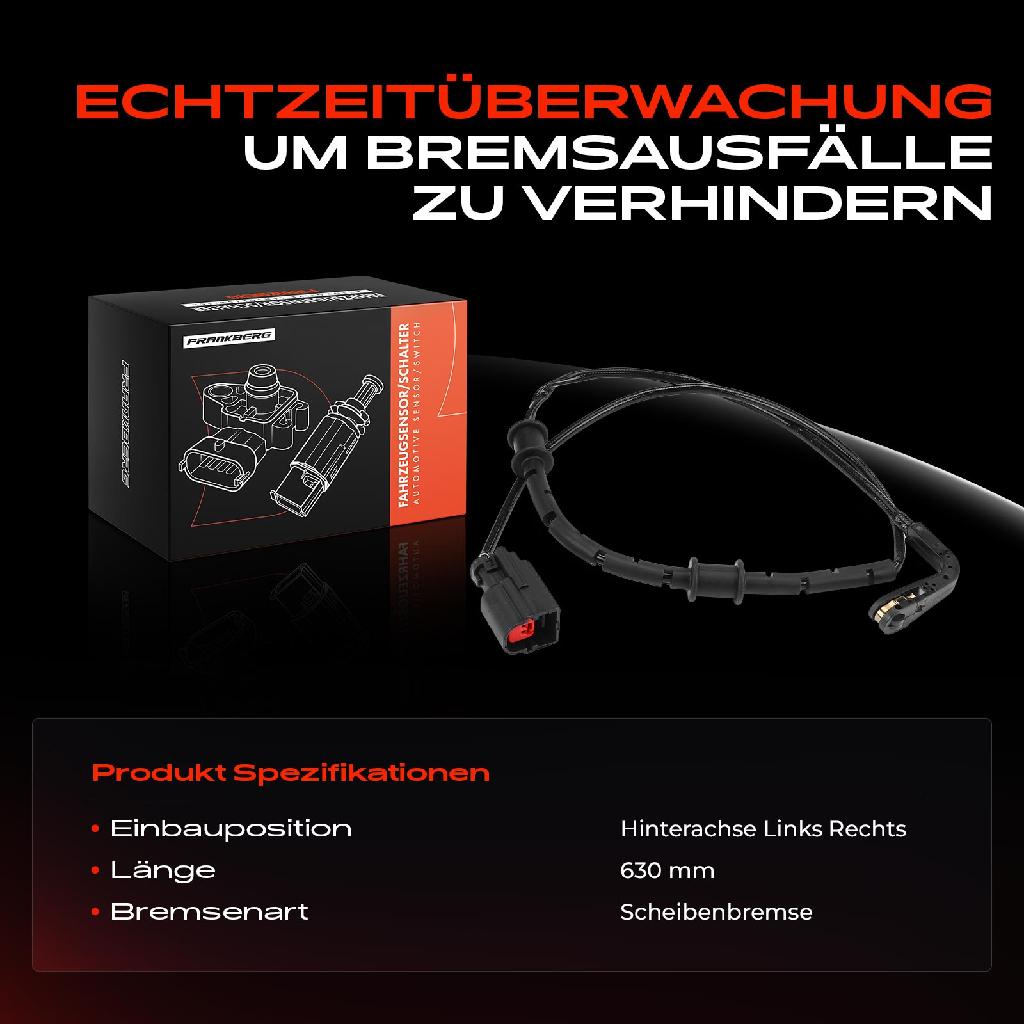 1x Warnkontakt Bremsbelagverschleiß Hinterachse für Jaguar F-Type Cabriolet Coupe X152 Bj ab 2012