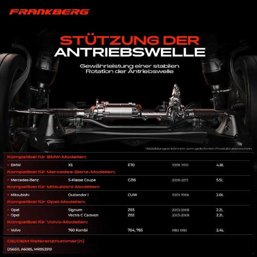 1x Lagerung Gelenkwelle Kardanwellenlager für Mitsubishi Outlander I CUW 2.0L Bild 1x Lagerung Gelenkwelle Kardanwellenlager für Mitsubishi Outlander I CUW 2.0L