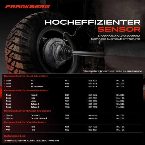 Frankberg 1x ABS Sensor Vorderachse rechts f r VW Caddy Corrado Golf III Lupo New Beetle Passat Polo Classic Vento Bild Frankberg 1x ABS Sensor Vorderachse rechts f r VW Caddy Corrado Golf III Lupo New Beetle Passat Polo Classic Vento