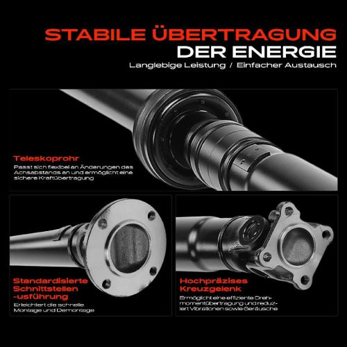 1x Kardanwelle Gelenkwelle Hinterachse für Nissan Qashqai I X-Trail 1.6L 2.0L 2.5L 2007-2013 Bild 1x Kardanwelle Gelenkwelle Hinterachse für Nissan Qashqai I X-Trail 1.6L 2.0L 2.5L 2007-2013