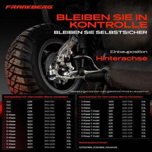 1x Querlenker Hinterachse für Mercedes-Benz CLS C219 E-Klasse W211 E-Klasse T-Model S211 2002-2011 Bild 1x Querlenker Hinterachse für Mercedes-Benz CLS C219 E-Klasse W211 E-Klasse T-Model S211 2002-2011