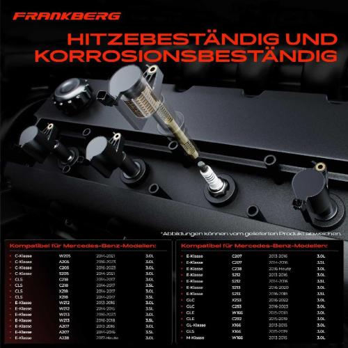 Frankberg 6x Zündmodul Zündspule für Mercedes-Benz W205 A205 C205 S205 C218 X218 W212 W213 A207 A238 C207 C238 Bild Frankberg 6x Zündmodul Zündspule für Mercedes-Benz W205 A205 C205 S205 C218 X218 W212 W213 A207 A238 C207 C238