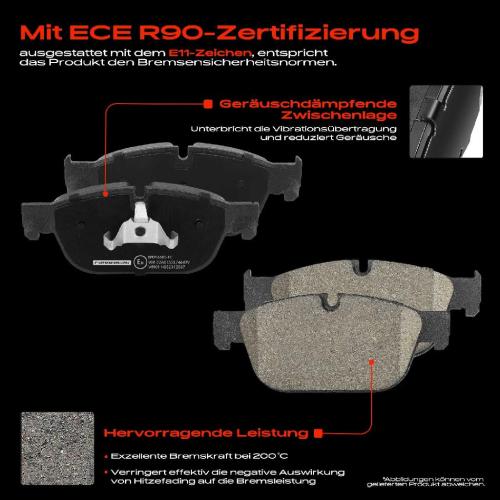 4x Bremsbeläge Vorderachse für Citroën C5 III Break C6 DS4 DS5 DS DS4/DS4 Crossback Peugeot 308 CC Bild 4x Bremsbeläge Vorderachse für Citroën C5 III Break C6 DS4 DS5 DS DS4/DS4 Crossback Peugeot 308 CC