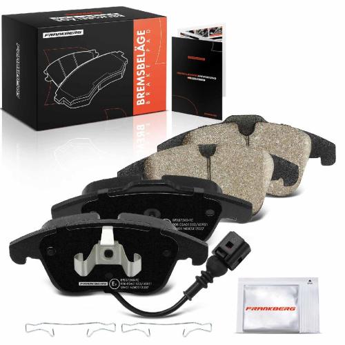 Frankberg 4x Bremsbeläge Vorderachse für Audi Q3 Seat Alhambra VW Sharan Van Tiguan 2007-2022 Bild Frankberg 4x Bremsbeläge Vorderachse für Audi Q3 Seat Alhambra VW Sharan Van Tiguan 2007-2022