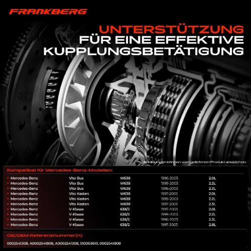 1x Zentralausrücker Kupplung für Mercedes-Benz C117 X117 638/2 W638 1996-2019 Bild 1x Zentralausrücker Kupplung für Mercedes-Benz C117 X117 638/2 W638 1996-2019