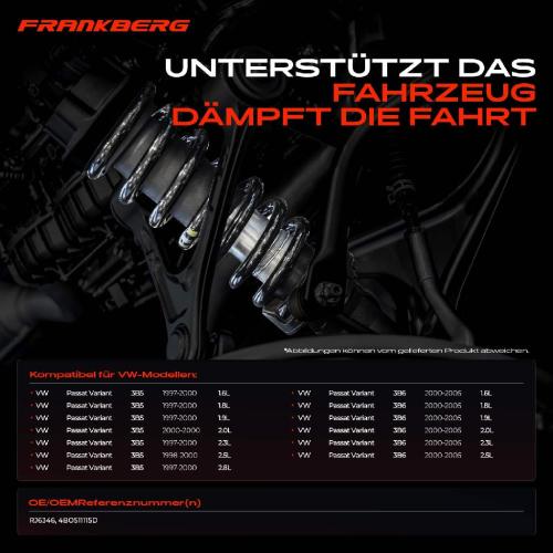 2x Fahrwerksfeder Hinterachse für VW Passat Variant 3B5 3B6 1997-2005 Bild 2x Fahrwerksfeder Hinterachse für VW Passat Variant 3B5 3B6 1997-2005