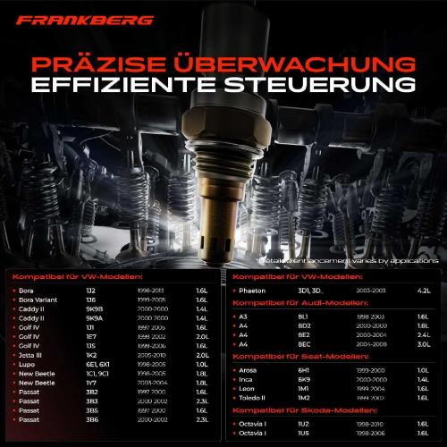 Frankberg 1x Lambdasonde Regelsonde Vor Katalysator für VW Bora 1J Golf IV Passat 3B Seat Skoda Audi A3 A4 A6 Bild Frankberg 1x Lambdasonde Regelsonde Vor Katalysator für VW Bora 1J Golf IV Passat 3B Seat Skoda Audi A3 A4 A6