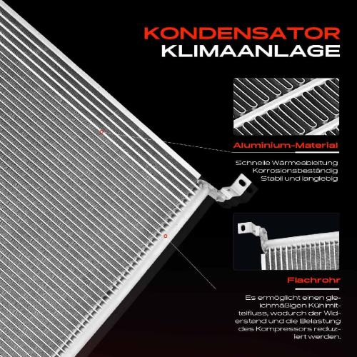Frankberg 1x Kondensator Klimaanlage für Audi A8 4E2 4E8 3.0L 4.2L 3.7L 3.9L 4.1L 4.2L Bild Frankberg 1x Kondensator Klimaanlage für Audi A8 4E2 4E8 3.0L 4.2L 3.7L 3.9L 4.1L 4.2L