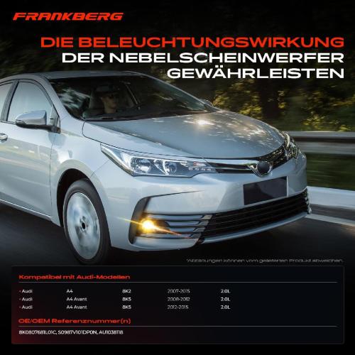 1x Stoßfänger Nebelscheinwerfer Vorne Links für Audi A4 8K2 A4 Avant 8K5 Bild 1x Stoßfänger Nebelscheinwerfer Vorne Links für Audi A4 8K2 A4 Avant 8K5