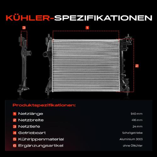 Frankberg 1x Kühler Wasserkühler Motorkühler für Alfa Romeo 955 Fiat 263 Opel Combo X12 Bild Frankberg 1x Kühler Wasserkühler Motorkühler für Alfa Romeo 955 Fiat 263 Opel Combo X12