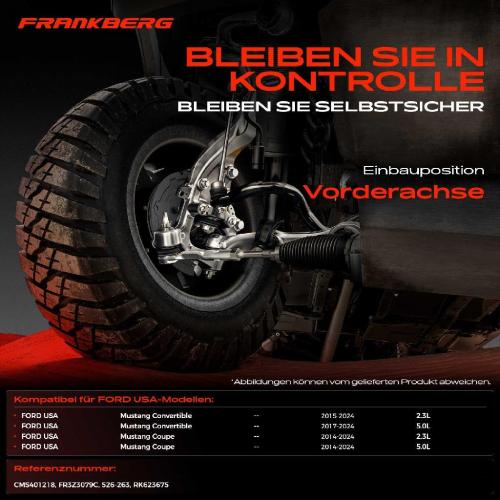 1x Querlenker Vorderachse für FORD USA Mustang Convertible Coupe 2.3L 3.7L 4.0L 4.6L 5.0L 5.4L Bj ab 2004 Bild 1x Querlenker Vorderachse für FORD USA Mustang Convertible Coupe 2.3L 3.7L 4.0L 4.6L 5.0L 5.4L Bj ab 2004