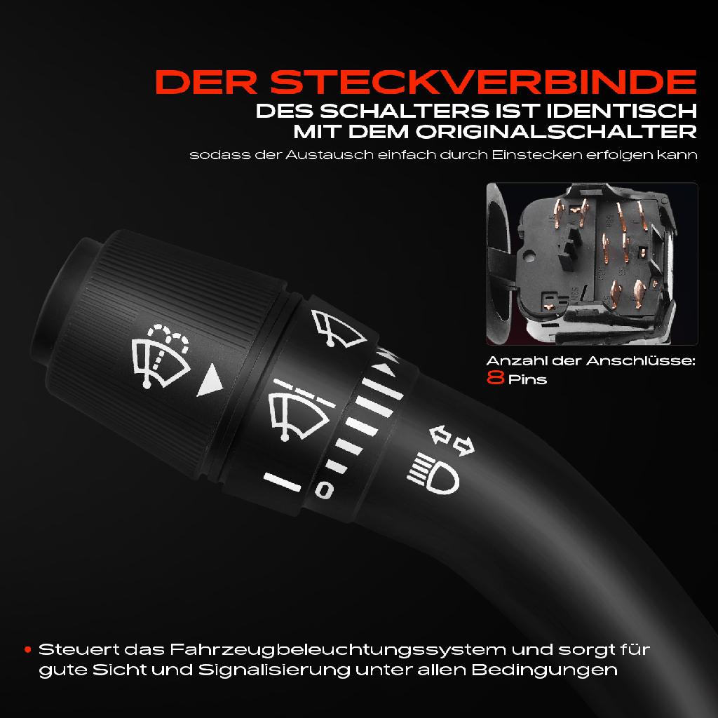 1x Kombischalter Lenkstockschalter für Opel Vauxhall Agila Astra Combo Corsa Vectra