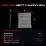 1x Kühler Wasserkühler Motorkühler für Land Rover Discovery V L462 Range Rover L405