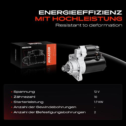 Frankberg 1x Anlasser Starter für VW Golf Polo Passat Scirocco Tiguan Touran Transporter Bus Kasten Pritsche/Fahrgestell Bild Frankberg 1x Anlasser Starter für VW Golf Polo Passat Scirocco Tiguan Touran Transporter Bus Kasten Pritsche/Fahrgestell