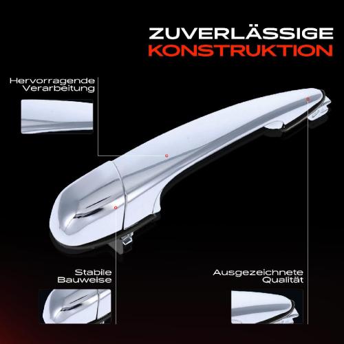 1x Türgriff Hinten Links außen für BMW 3er E46 3er Cabriolet 3er Coupe 3er Touring 1.6L 1.9L 2.0L 1997-2007 Bild 1x Türgriff Hinten Links außen für BMW 3er E46 3er Cabriolet 3er Coupe 3er Touring 1.6L 1.9L 2.0L 1997-2007