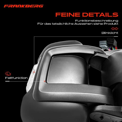 Frankberg 1x Außenspiegel Rechts für Citroën Jumper Fiat Ducato 250 Peugeot Boxer 2005-2025 Bild Frankberg 1x Außenspiegel Rechts für Citroën Jumper Fiat Ducato 250 Peugeot Boxer 2005-2025