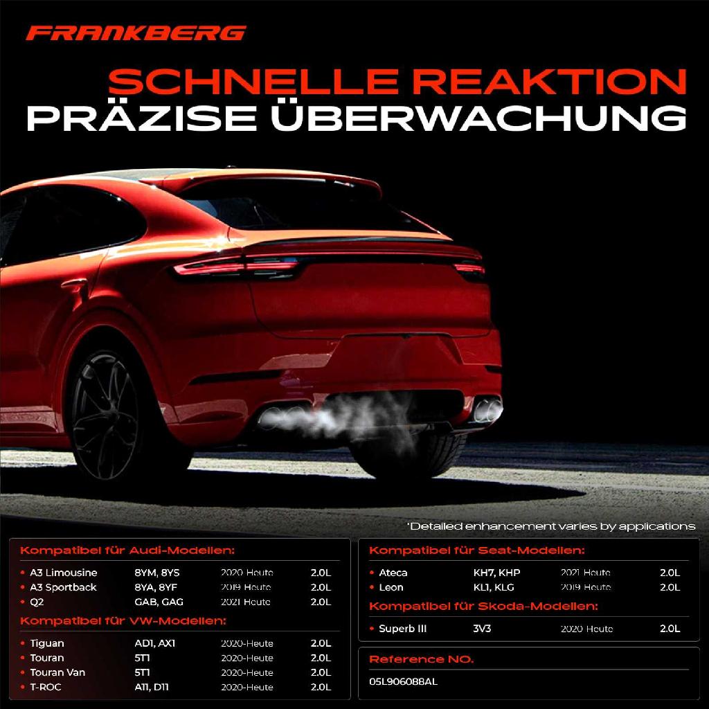 1x Abgastemperatursensor für VW Caddy Audi A3 Seat Leon Skoda Octavia IV Superb III