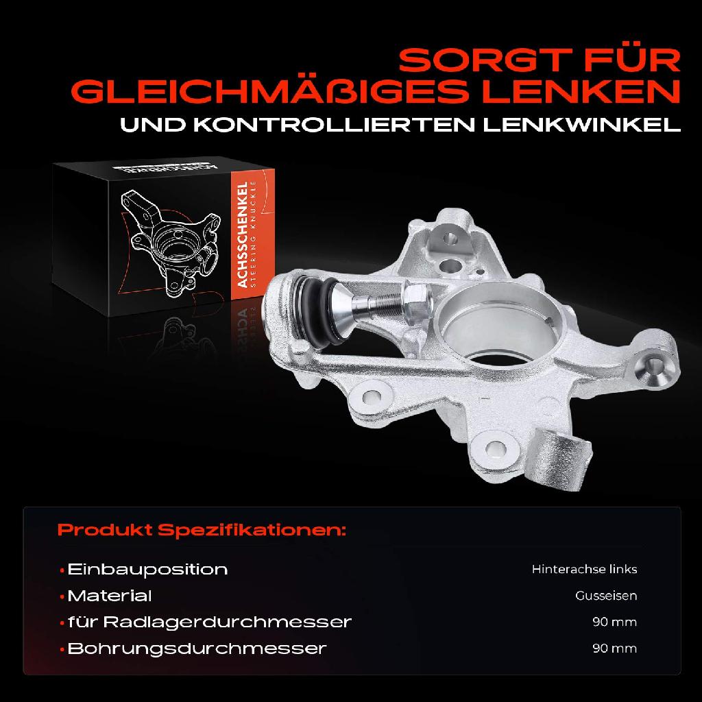 1x Achsschenkel Radaufhängung Hinterachse Links für Mercedes-Benz W164 X164 V251 W251