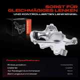 1x Achsschenkel Radaufhängung Hinterachse Links für Mercedes-Benz W164 X164 V251 W251