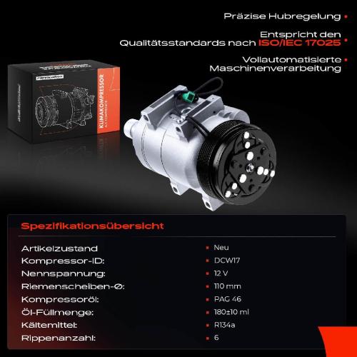 1x Klimakompressor für Audi A6 100 4A2 4A5 A8 4D2 4D8 V8 441 442 4C2 4C8 1988-2002 Bild 1x Klimakompressor für Audi A6 100 4A2 4A5 A8 4D2 4D8 V8 441 442 4C2 4C8 1988-2002