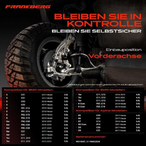 2x Traggelenk Vorderachse für BMW 5 Touring Van G31 F90 G30 G32 G11 G12 F91 G14 F92 G15 F93 G16 Bild 2x Traggelenk Vorderachse für BMW 5 Touring Van G31 F90 G30 G32 G11 G12 F91 G14 F92 G15 F93 G16