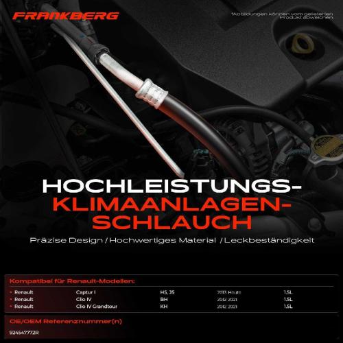 1x Niederdruckleitung Klimaanlage für Renault Captur 1 H5 J5 Clio 4 BH Grandtour KH Bild 1x Niederdruckleitung Klimaanlage für Renault Captur 1 H5 J5 Clio 4 BH Grandtour KH