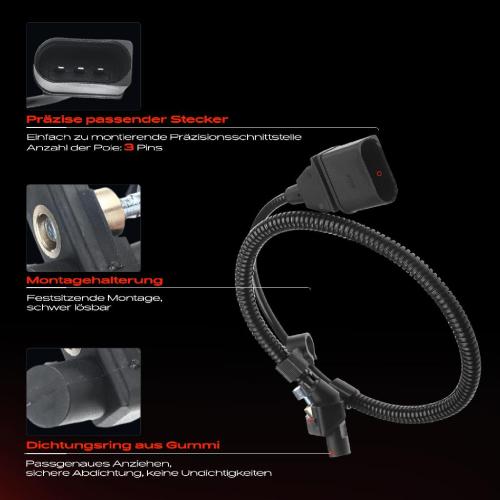 1x Kurbelwellensensor Impulsgeber für VW Polo 6N Caddy II Seat Ibiza II Arosa Cordoba 1.0L 1.4L Bild 1x Kurbelwellensensor Impulsgeber für VW Polo 6N Caddy II Seat Ibiza II Arosa Cordoba 1.0L 1.4L