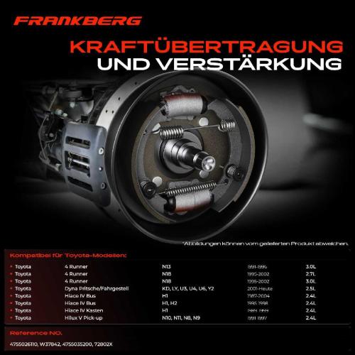 2x Radbremszylinder Hinten für Toyota 4 Runner Hiace IV V Dyna Bild 2x Radbremszylinder Hinten für Toyota 4 Runner Hiace IV V Dyna