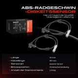 2x ABS Sensor Hinten für Citroën Xsara Break Coupe ZX Peugeot 306 Cabriolet Schrägheck