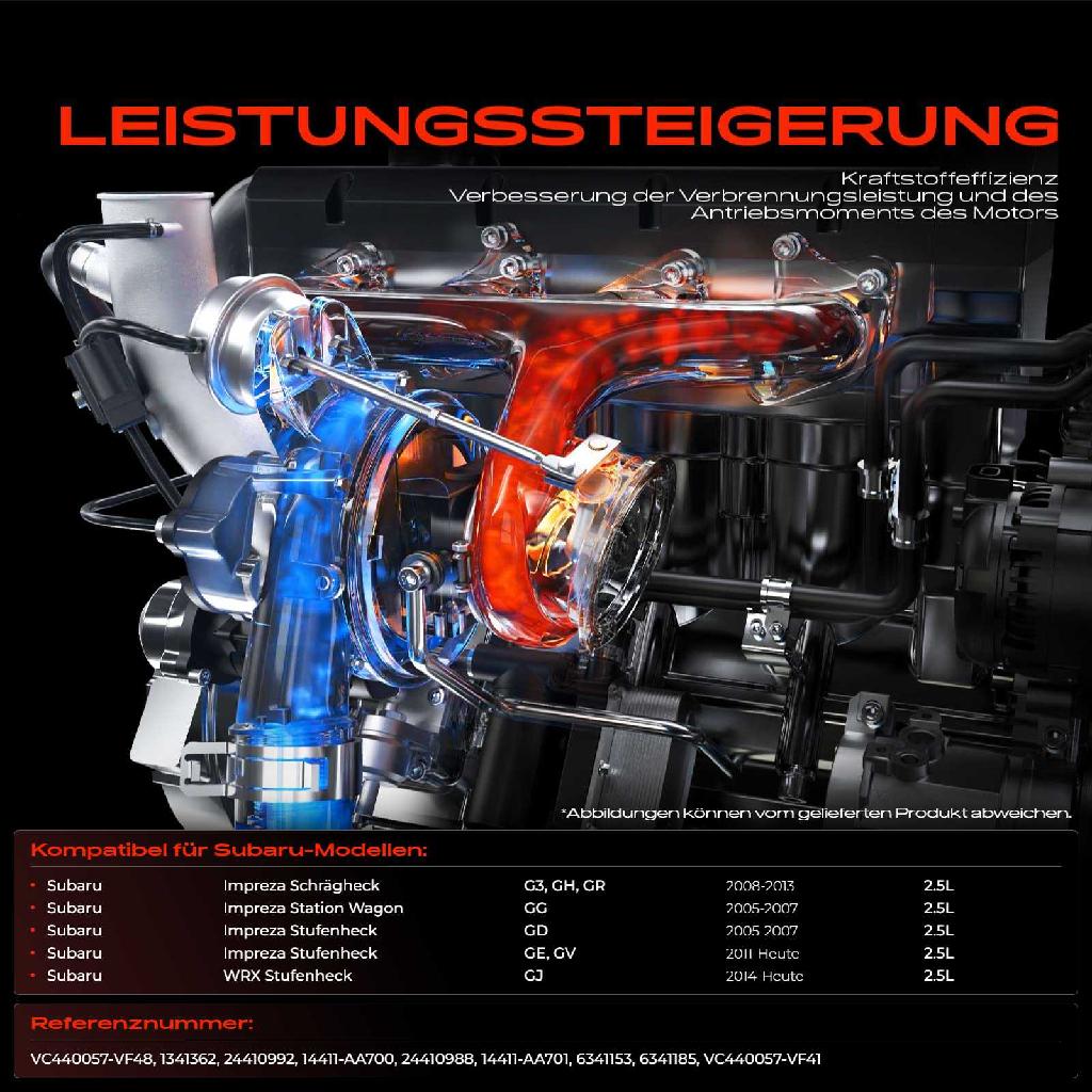 1x Abgasturbolader für Subaru Impreza Schrägheck G3 GH GR Impreza Station Wagon GG Impreza