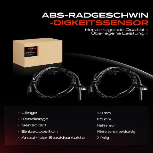 2x ABS Sensor Hinten für BMW 7er F01 F02 F03 F04 3.0L 4.4L 6.0L 2008-2015 Bild 2x ABS Sensor Hinten für BMW 7er F01 F02 F03 F04 3.0L 4.4L 6.0L 2008-2015
