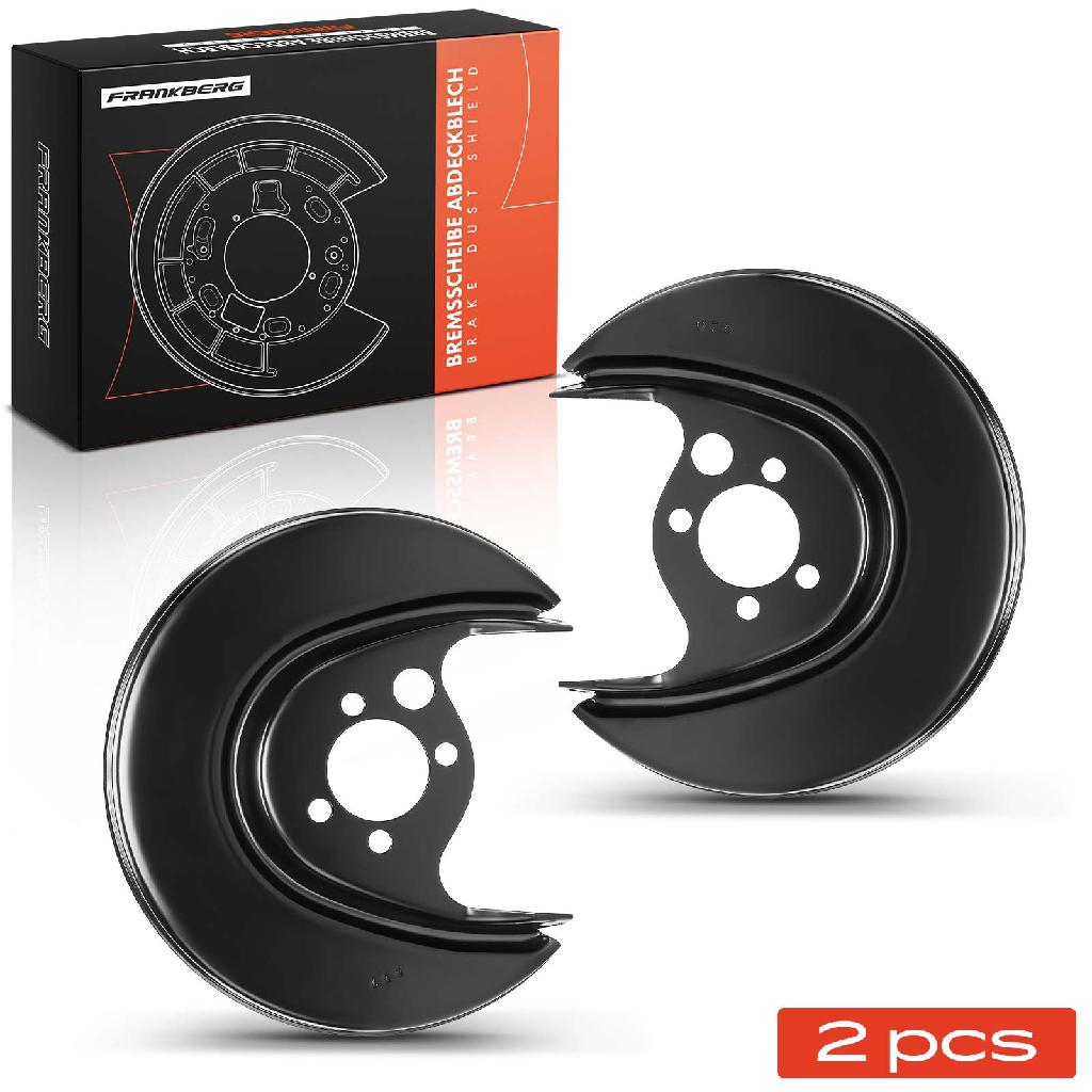 Frankberg 2x Ankerblech Bremsscheibe Hinterachse Beidseitig für VW Polo 6N 6V Caddy Seat Cordoba Ibiza 6K