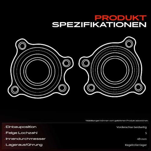 Frankberg 1x Radnabe Radlagersatz Vorderachse beidseitig für Ford Transit Bus Kasten Tourneo 2.2L 2006-2014 Bild Frankberg 1x Radnabe Radlagersatz Vorderachse beidseitig für Ford Transit Bus Kasten Tourneo 2.2L 2006-2014