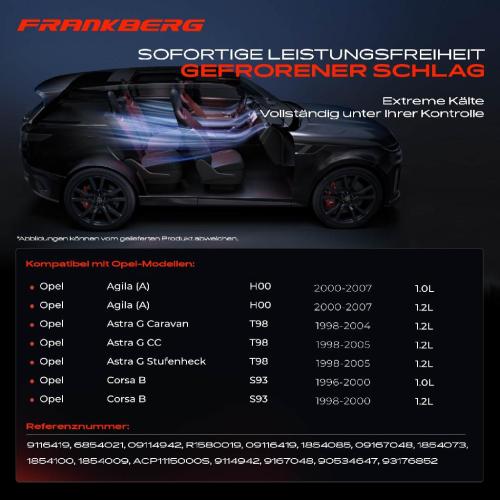 Frankberg 1x Klimakompressor für Opel Astra G T98 Agila H00 Corsa B S93 1996-2007 Bild Frankberg 1x Klimakompressor für Opel Astra G T98 Agila H00 Corsa B S93 1996-2007