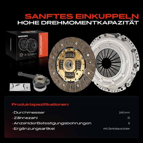 1x Kupplungssatz für Nissan Interstar Bus Kasten Pritsche/Fahrgestell Opel Movano Combi Renault Master II Bild 1x Kupplungssatz für Nissan Interstar Bus Kasten Pritsche/Fahrgestell Opel Movano Combi Renault Master II