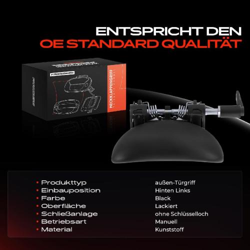 1x Türgriff Hinten Links außen für Peugeot 206 CC Schrägheck Stufenheck SW Van 1.6L 2.0L 1998-2012 Bild 1x Türgriff Hinten Links außen für Peugeot 206 CC Schrägheck Stufenheck SW Van 1.6L 2.0L 1998-2012