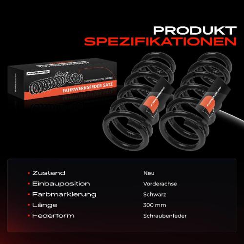 2x Fahrwerksfeder Vorderachse für Mitsubishi L200/Triton KAT KBT Pajero Sport 2 Bild 2x Fahrwerksfeder Vorderachse für Mitsubishi L200/Triton KAT KBT Pajero Sport 2